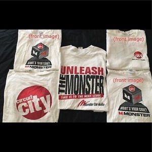 Circuit City Work/Promo T-Shirt Lot, pre-owned, pet/smoke free home